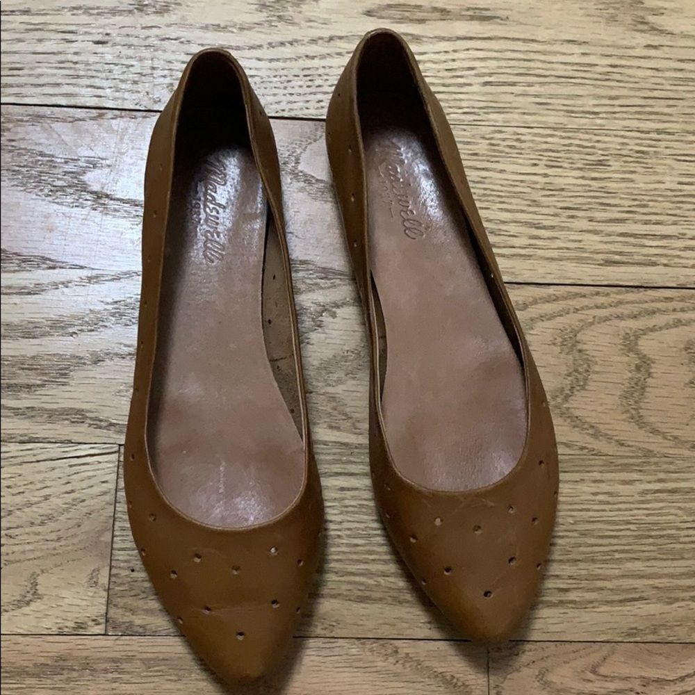 MADEWELL 1937 HOLE PUNCH LEATHER FLATS SIZ…